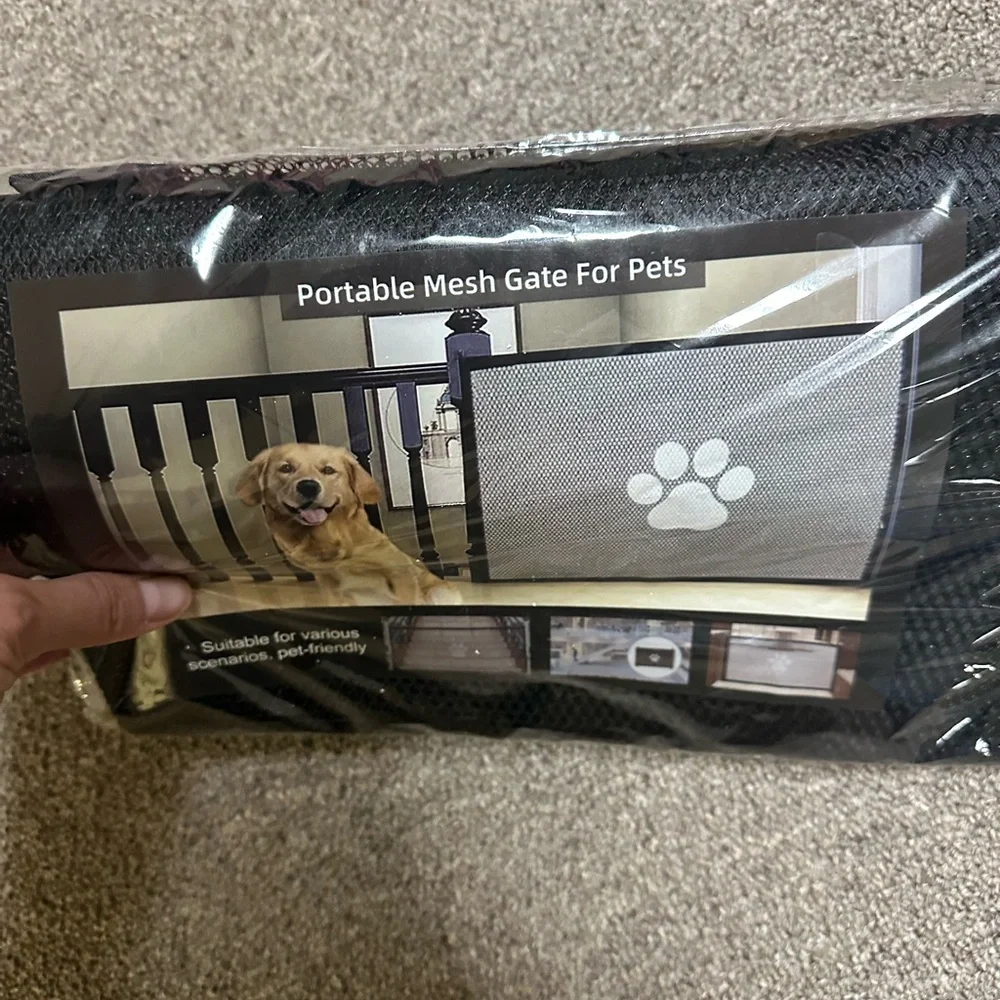 Portable Mesh Gate for Pets